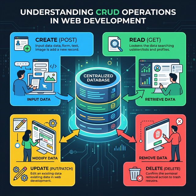 Схема базовых операций CRUD: Create, Read, Update, Delete
