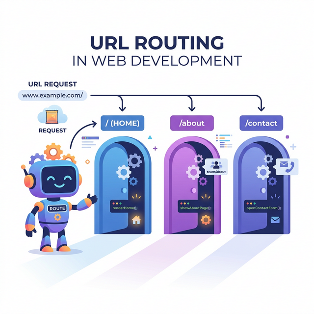Схема работы маршрутизации URL-адресов во Flask